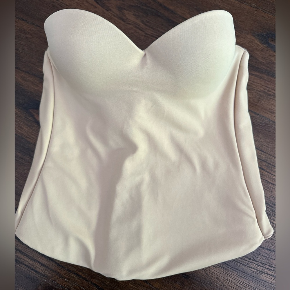 Merry Modes Nude Bridal Seamless Bustier Style 9500 Size 34B